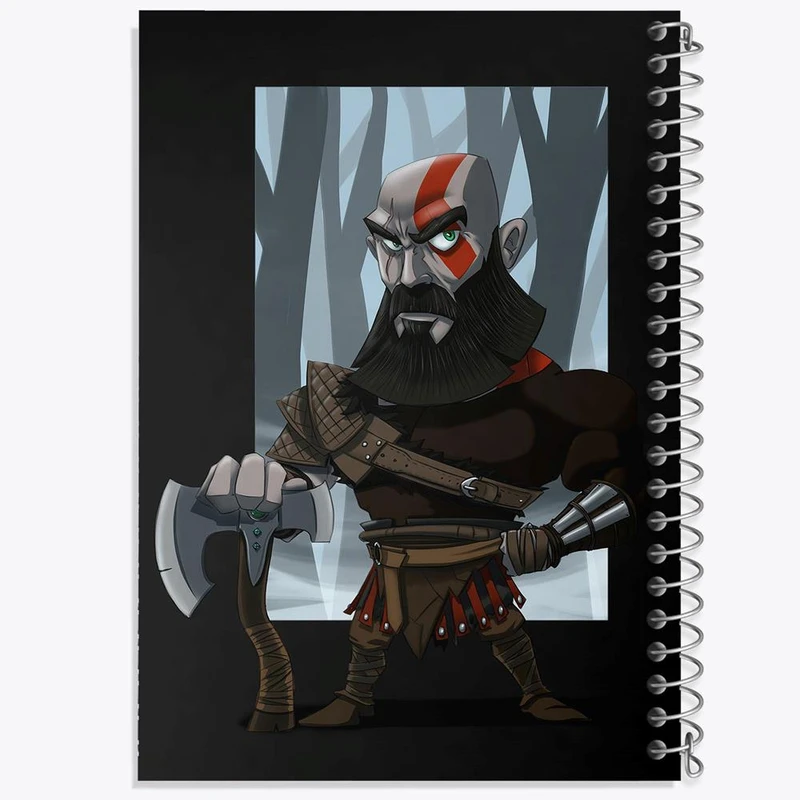 دفتر مشق 100 برگ خندالو طرح بازی گاد آف وار God Of War کد 28627