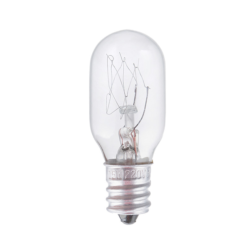 لامپ چرخ خیاطی مدل استوانه ای کد 220V-15W-E12-ST20 پایه E12