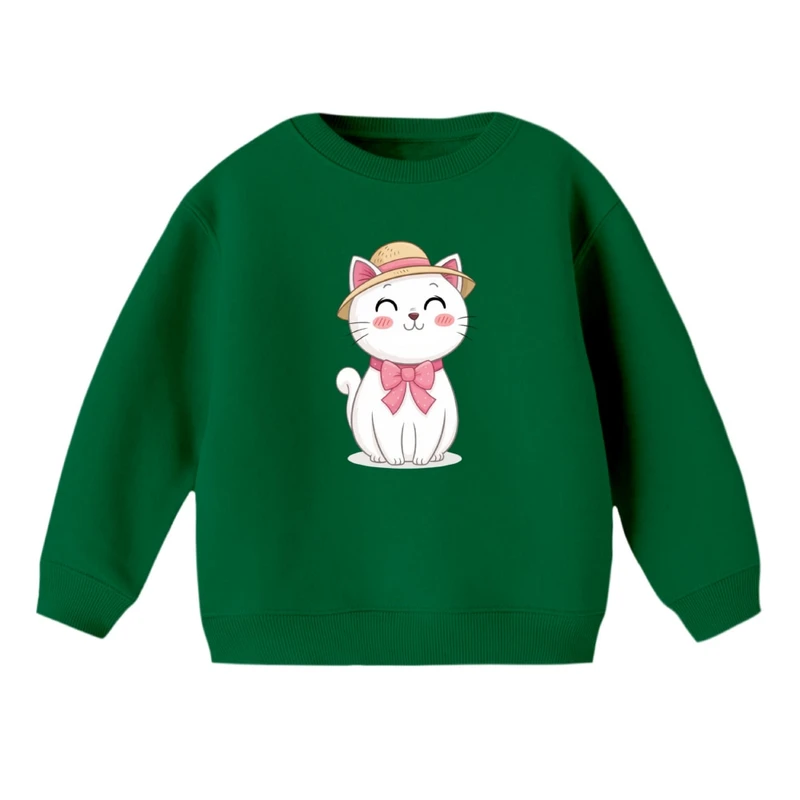 سویشرت بچگانه مدل گربه کلاهدار 