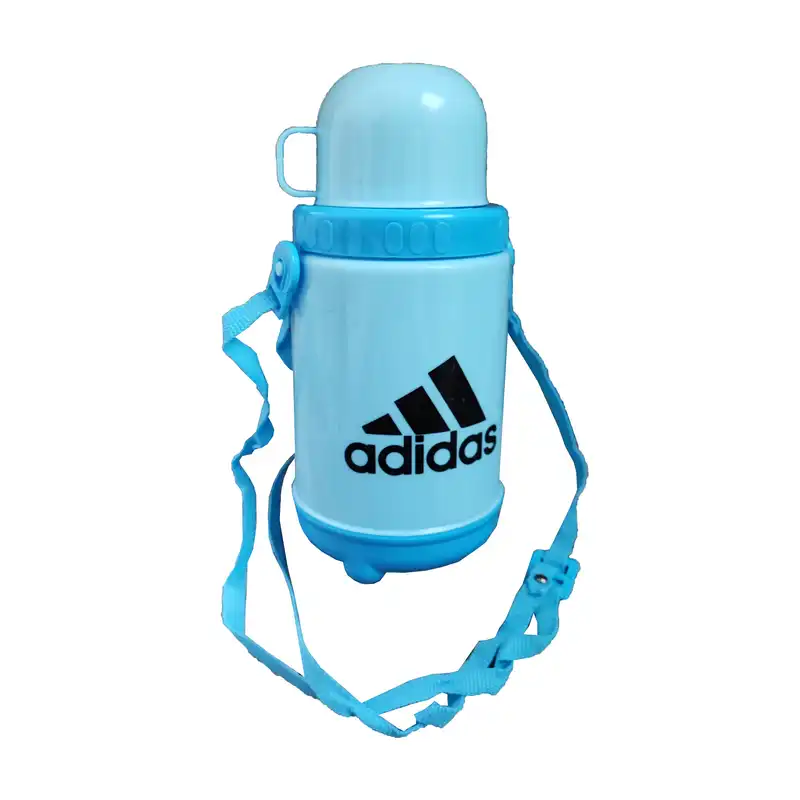 قمقمه مدل لیوان دار طرح آدیداس گنجایش 0.5 لیتر