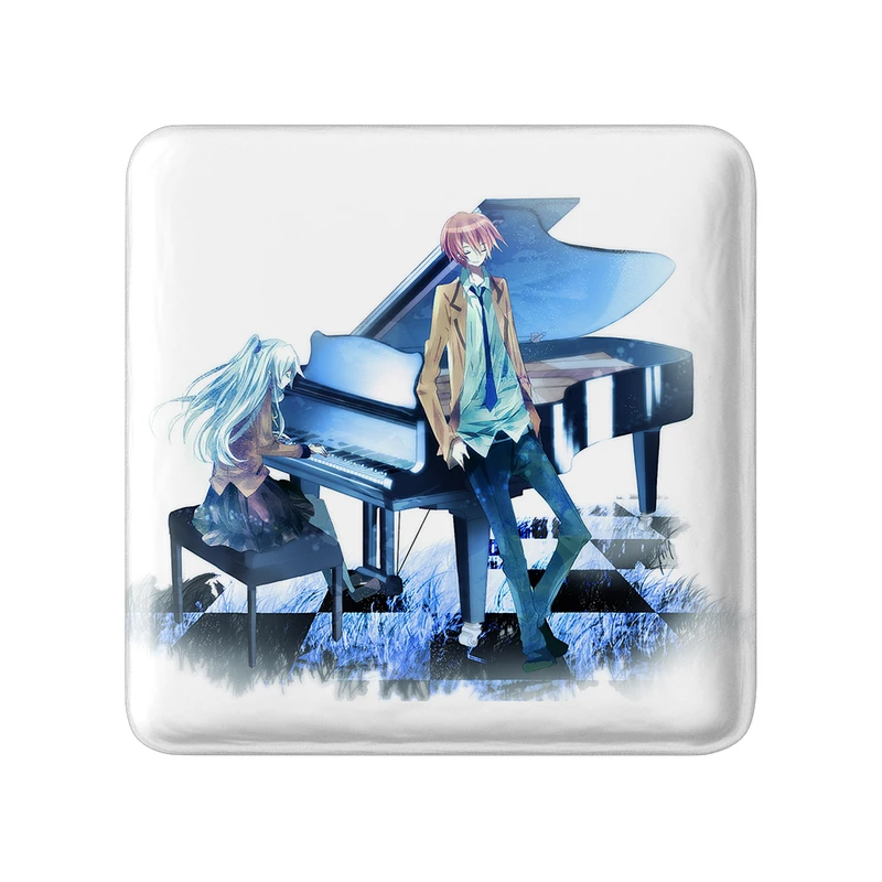 پیکسل خندالو طرح یوزورو و کاناده انیمه آنجل بیتس مدل مربعی کد 31919