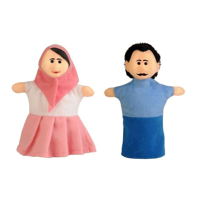 عروسک نمایشی مدل پدر و مادر مجموعه 2 عددی عروسک نمایشی مدل پدر و مادر مجموعه 2 عددی