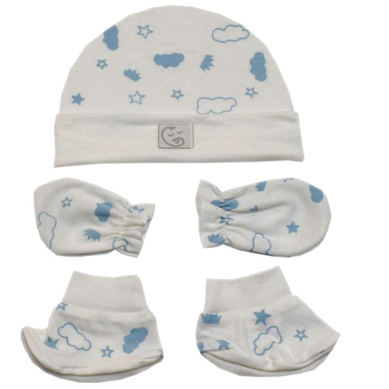 ست 3 تکه لباس نوزادی مدل ابر