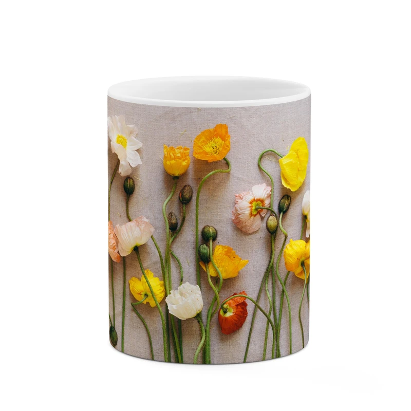 ماگ کاکتی طرح گل کد mgp11212