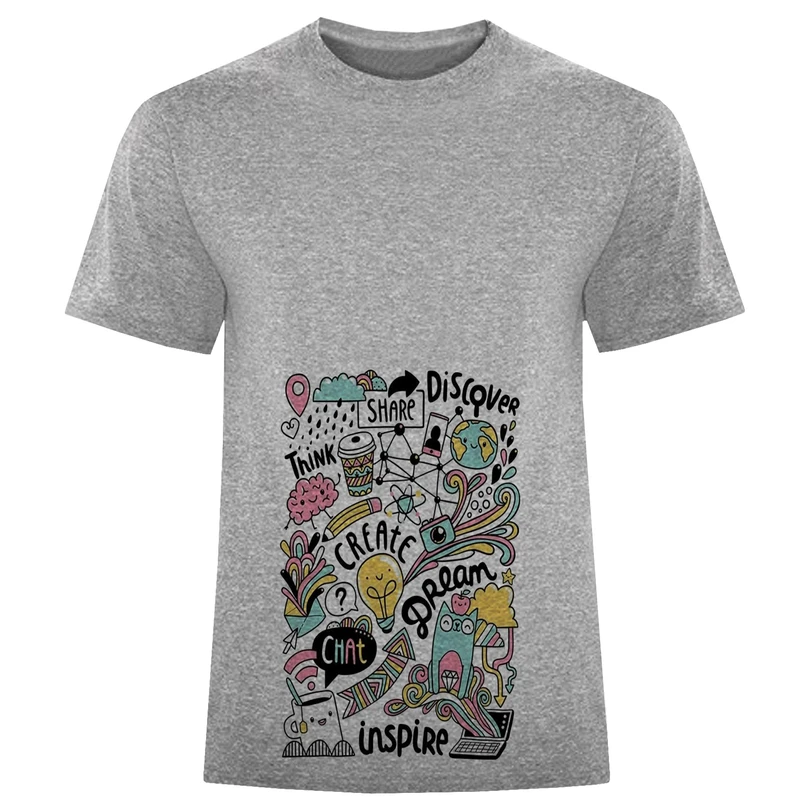 تی شرت آستین کوتاه مردانه مدل انتزاعی D127