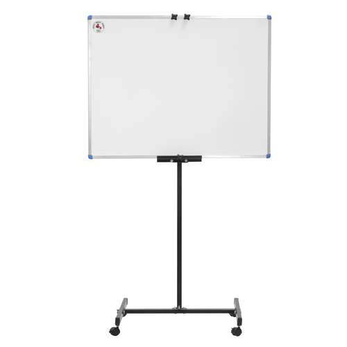 تخته وایت برد مغناطیسی مدل دلتا سایز 100×80سانتی متر به همراه پایه نگهدارنده 