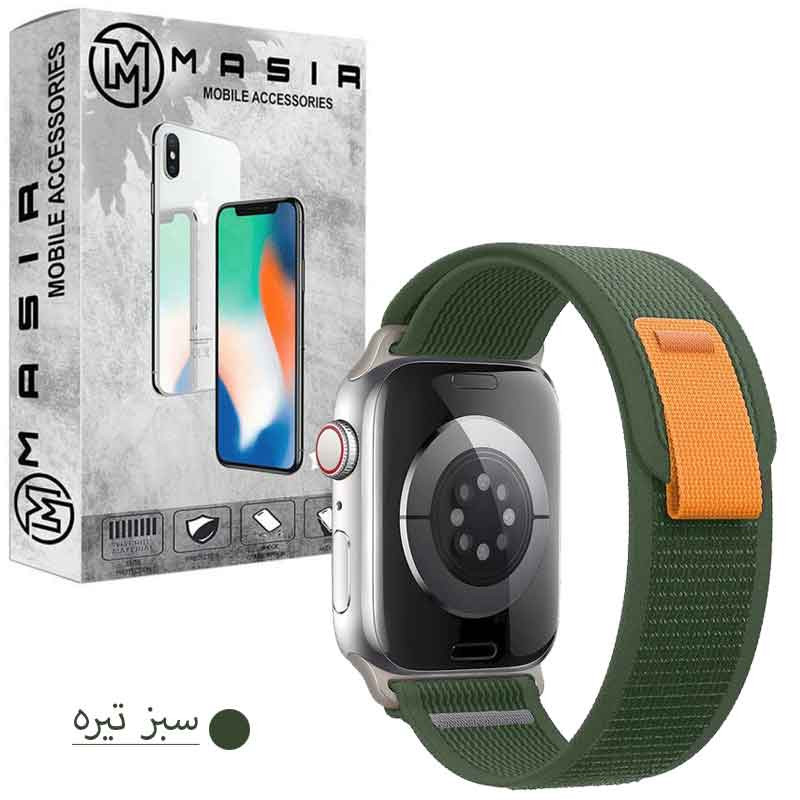 بند مسیر مدل Trail Loop مناسب برای اپل واچ سری 1/2/3/4/5/6/7/8/SE سایز 38/40/41 میلی متری