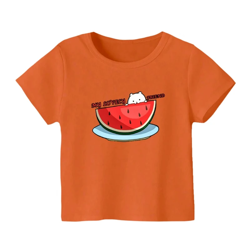 تی شرت آستین کوتاه بچگانه مدل هندوانه یلدایی کد 7