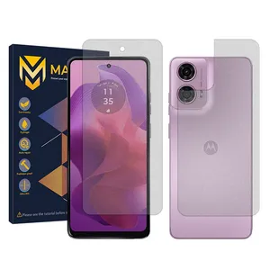 Master Resistant model matte screen protector suitable for Motorola Moto G24 mobile phone Along with the phone back protector