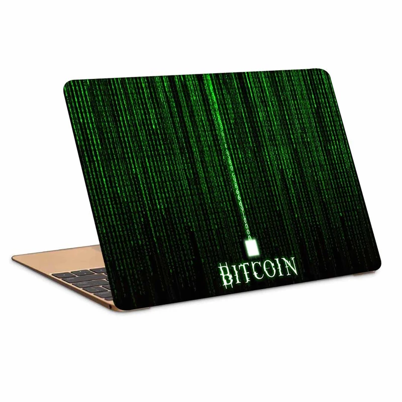 استیکر لپ تاپ طرح bitcoin کد p-1087 مناسب برای لپ تاپ 15.6 اینچی