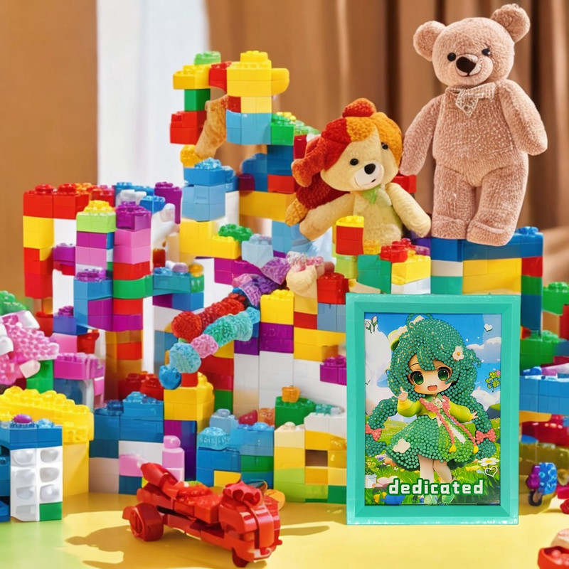 بازی آموزشی مدل نقاشی الماسی فانتزی طرح ددیکیت