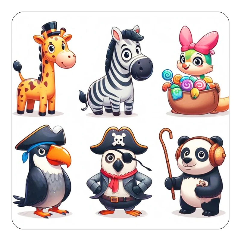 مگنت کاکتی طرح حیوانات کارتونی مدل mp28725