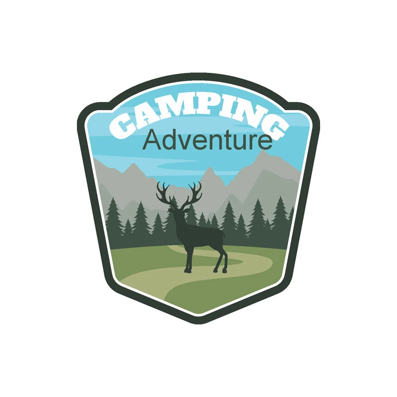 برچسب بدنه خودرو رایسان طرح camping کد st057
