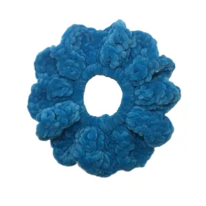 کش مو زنانه مدل اسکرانچی مخملی بافتنی 