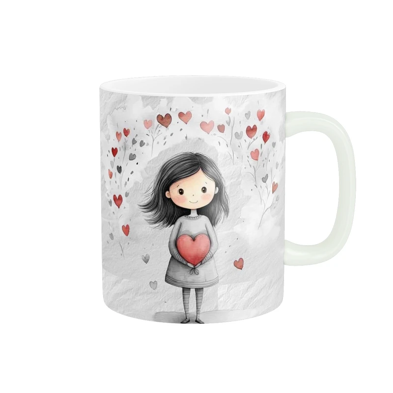 ماگ پاد آفرین طرح دخترک کد 872