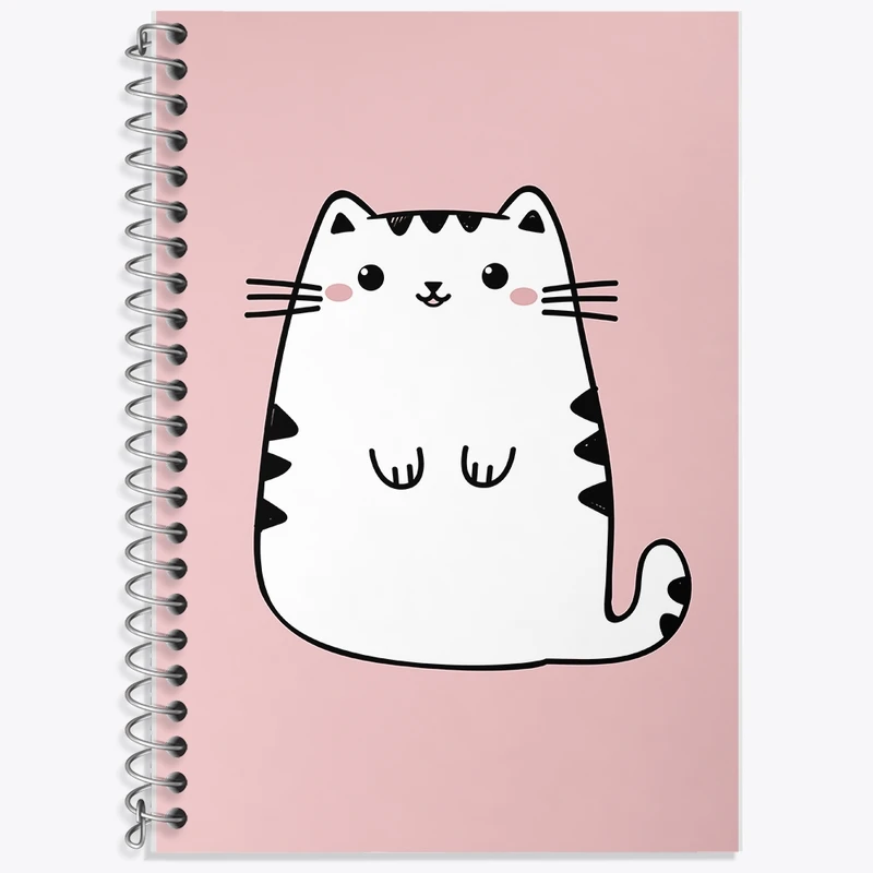 دفتر لغت 50 برگ خندالو طرح گربه (Cat) کد N781