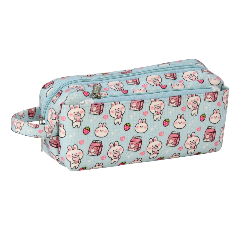 جامدادی مدل دو زیپ فانتزی طرح خرگوش کد MKHB056