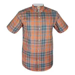 پیراهن آستین کوتاه مردانه مدل تمام نخ کد S292