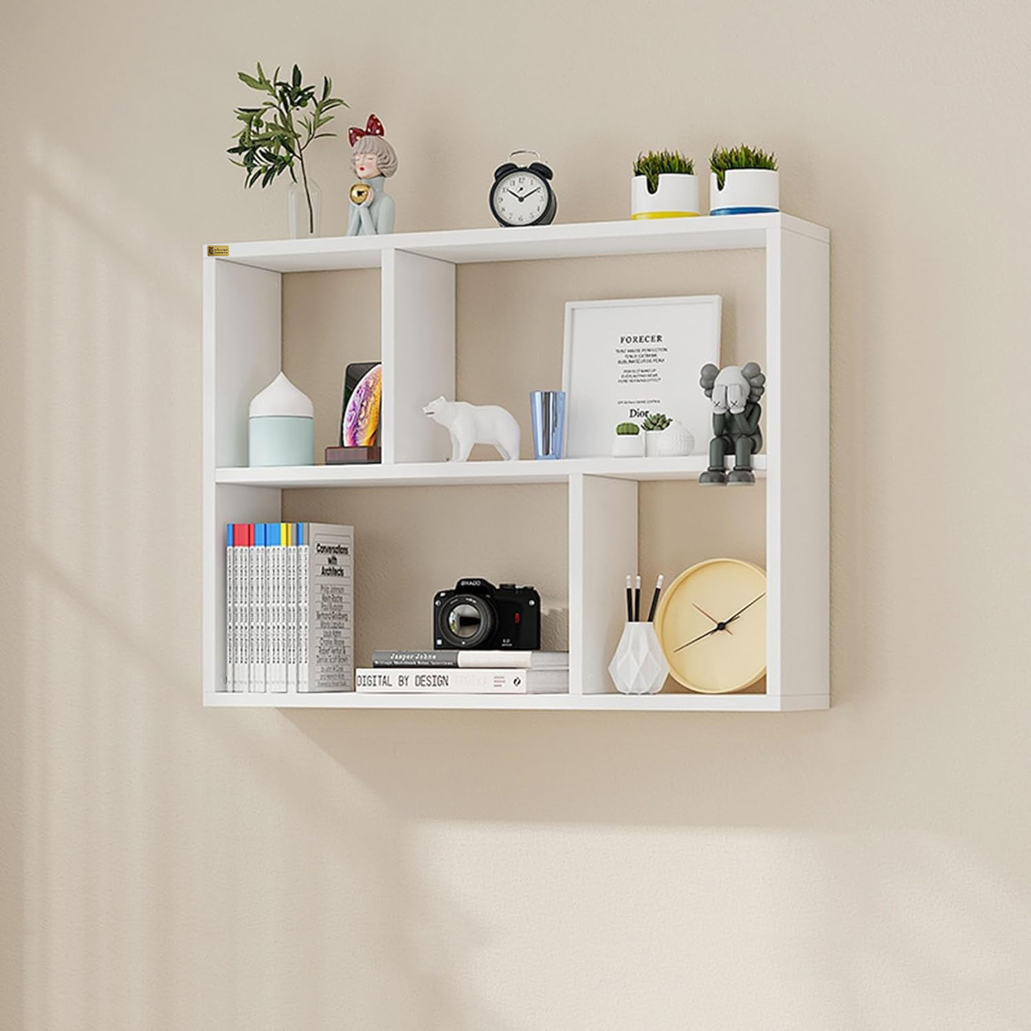 کتابخانه دیواری چهار طبقه چوبیکو مدل bookshelf 700