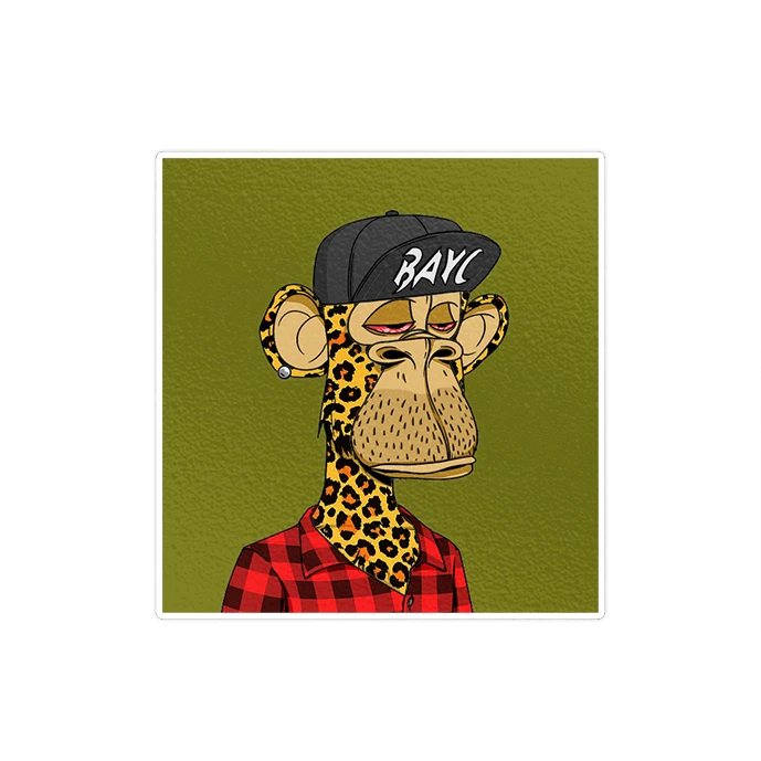 استیکر لپ تاپ ماسا دیزاین طرح monkey مدل STK1701