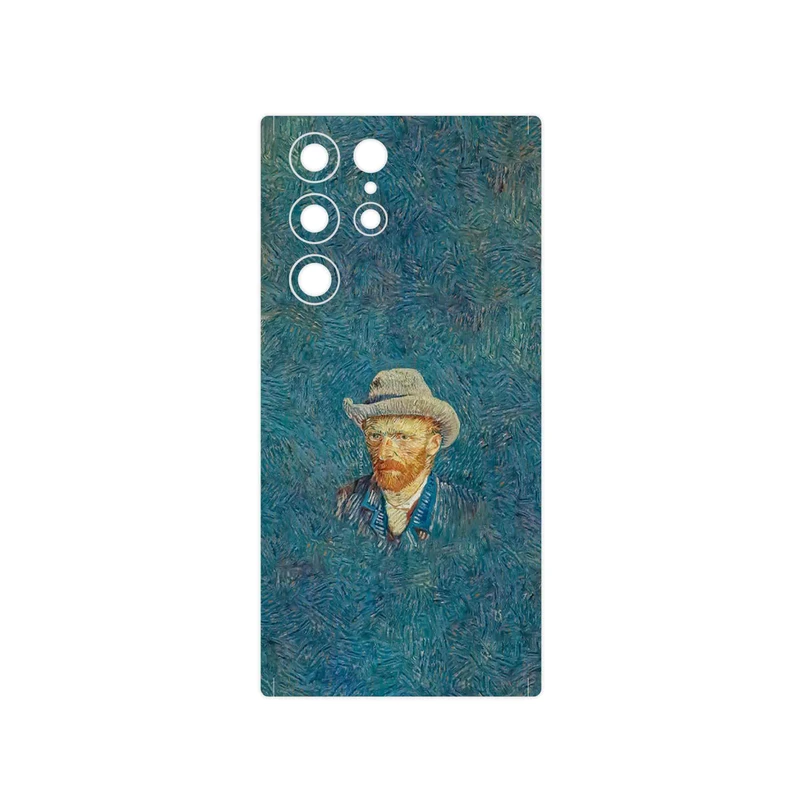 برچسب پوششی ماهوت مدل Self portrait with a gray felt hat مناسب برای گوشی موبایل سامسونگ Galaxy S22 Ultra 5G