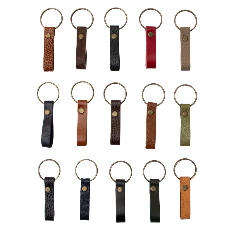 جاکلیدی دستی چرمی چرم عطارد کد C27 مجموعه 15 عددی