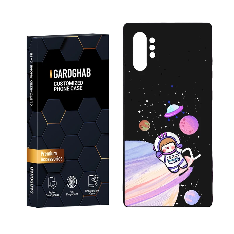 کاور گارد قاب مدل دور ژله ای پشت گلس فانتزی مناسب برای گوشی موبایل سامسونگ Galaxy Note 10 Plus
