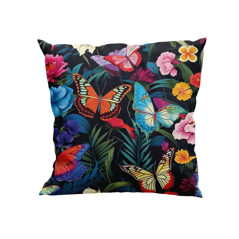 کوسن پاد آفرین مدل گل و پروانه کد DKK669