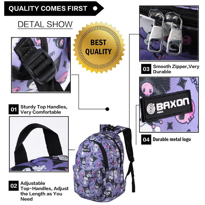 عکس شماره 6 : کوله پشتی مدرسه بگسون فورس مدل ctm-2900 طرح کورومی به همراه جامدادی