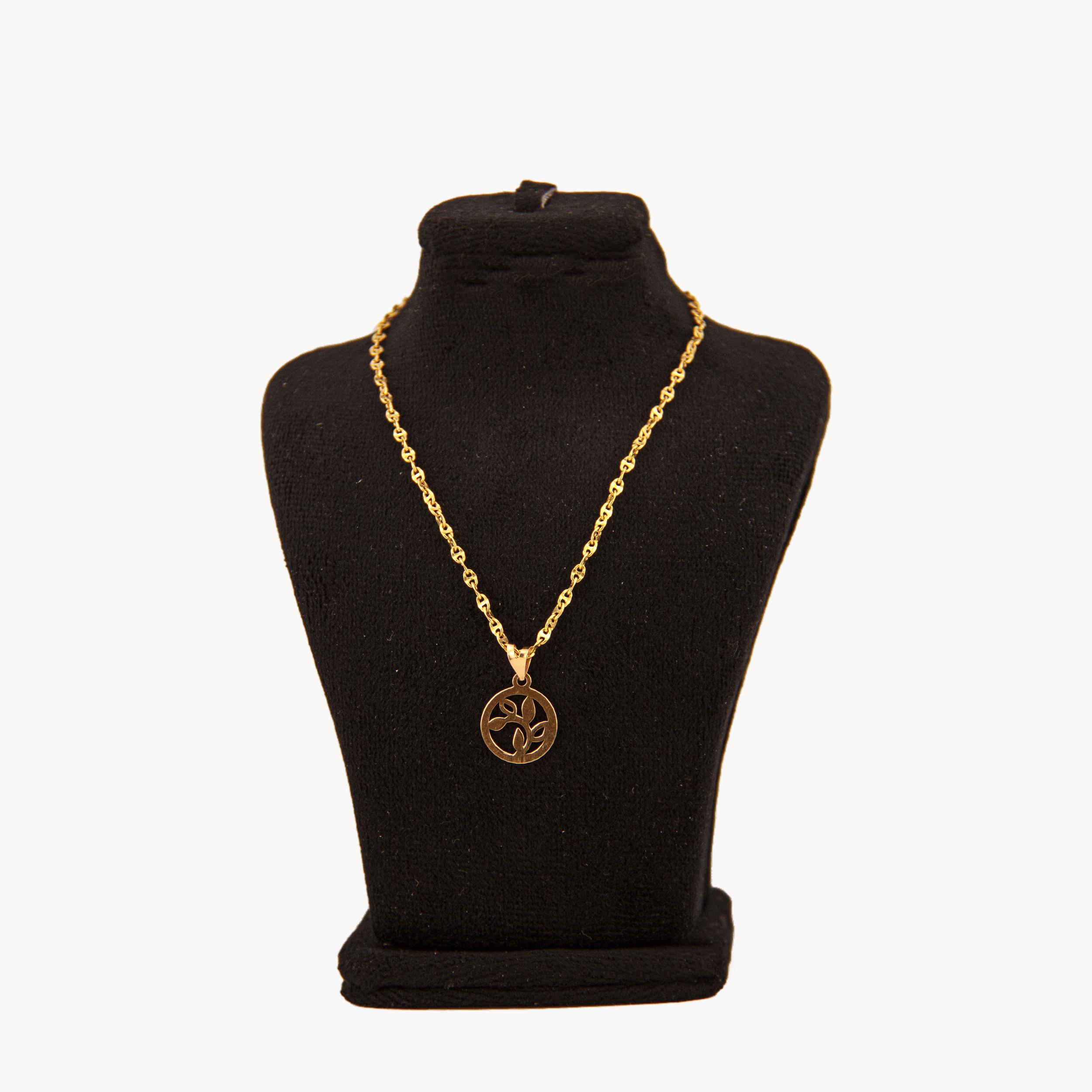 گردنبند طلا 18 عیار دخترانه رستا گالری مدل DF59896