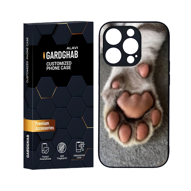 کاور گارد قاب علوی مدل دورژله ای هنری مناسب برای گوشی موبایل اپل iPhone 14 Pro