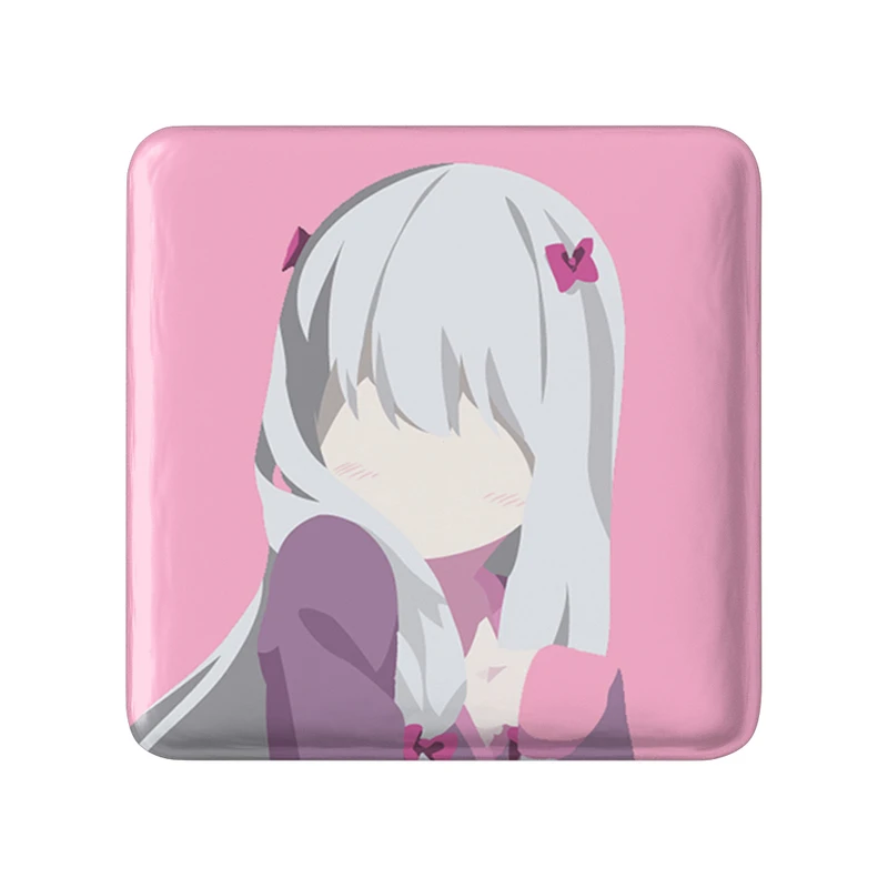 مگنت خندالو طرح ساگیری انیمه ارومانگا سنسی Eromanga Sensei  مدل مربعی کد 22654