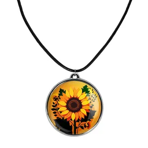 گردنبند خندالو مدل گل آفتابگردان کد 2954529546
