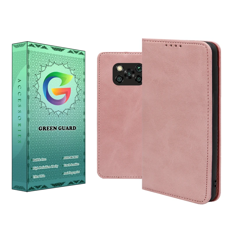   کیف کلاسوری گرین گارد طرح چرمی مدل Bitta مناسب برای گوشی موبایل شیائومی Poco X3 / X3 Pro / X3 NFC