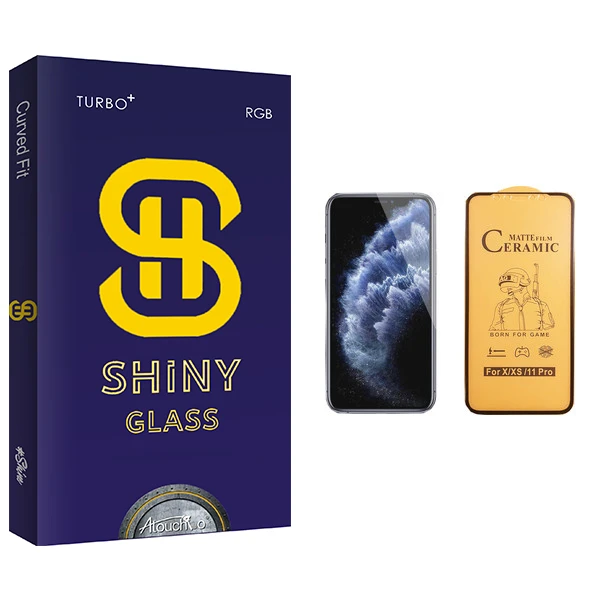 محافظ صفحه نمایش سرامیکی آتوچبو مدل Shiny مناسب برای گوشی موبایل اپل iPhone 11 Pro
