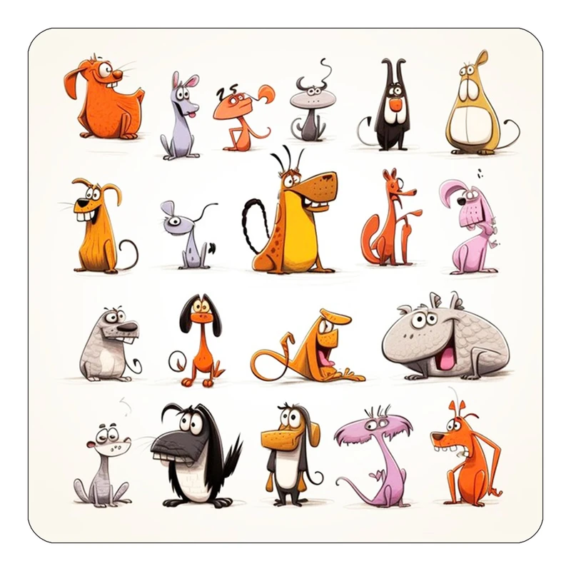 مگنت کاکتی طرح حیوانات کارتونی مدل mp27743