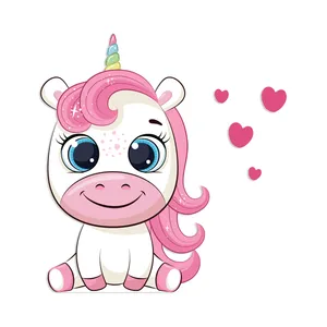 استیکر چوبی کودک جیک جیک مدل پونی کوچولو کد T14