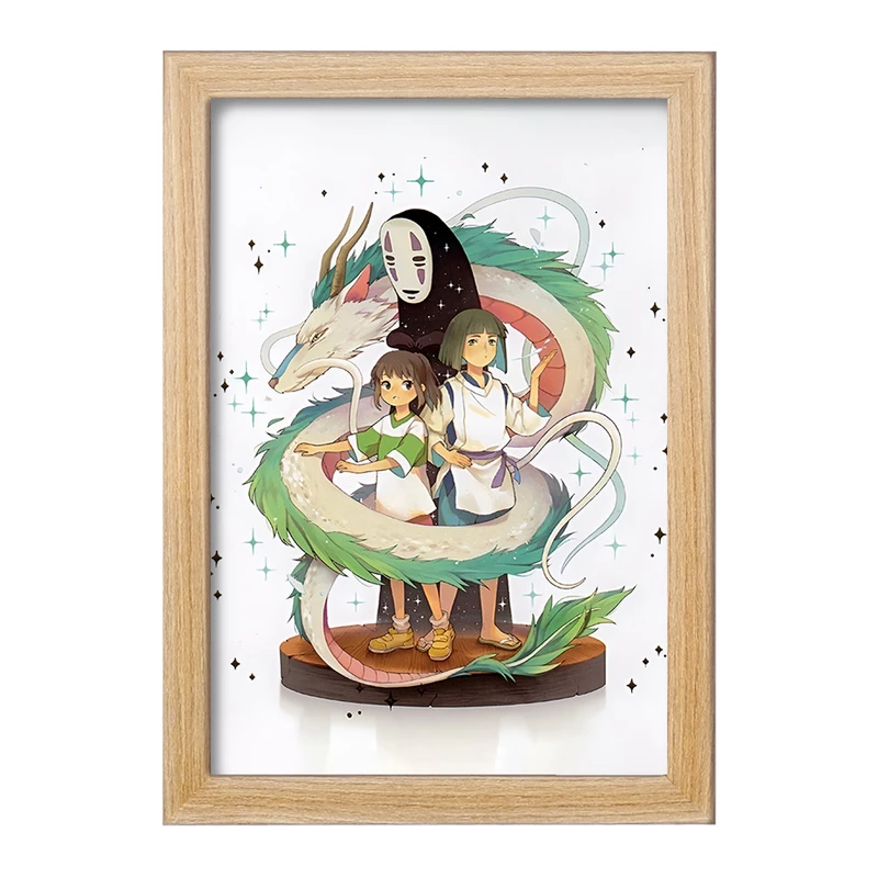 تابلو خندالو مدل انیمه شهر اشباح (Spirited Away) کد F3479