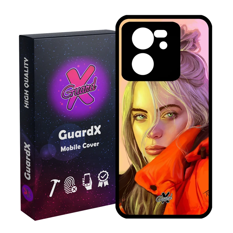 کاور گارد ایکس طرح Billie Eilish مدل Glass10217 مناسب برای گوشی موبایل شیائومی 13T/13T Pro/Redmi K60 Ultra