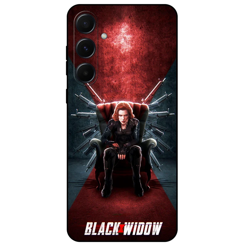 کاور مگافون طرح بیوه سیاه مدل 5423 مناسب برای گوشی موبایل سامسونگ Galaxy A55 5G       