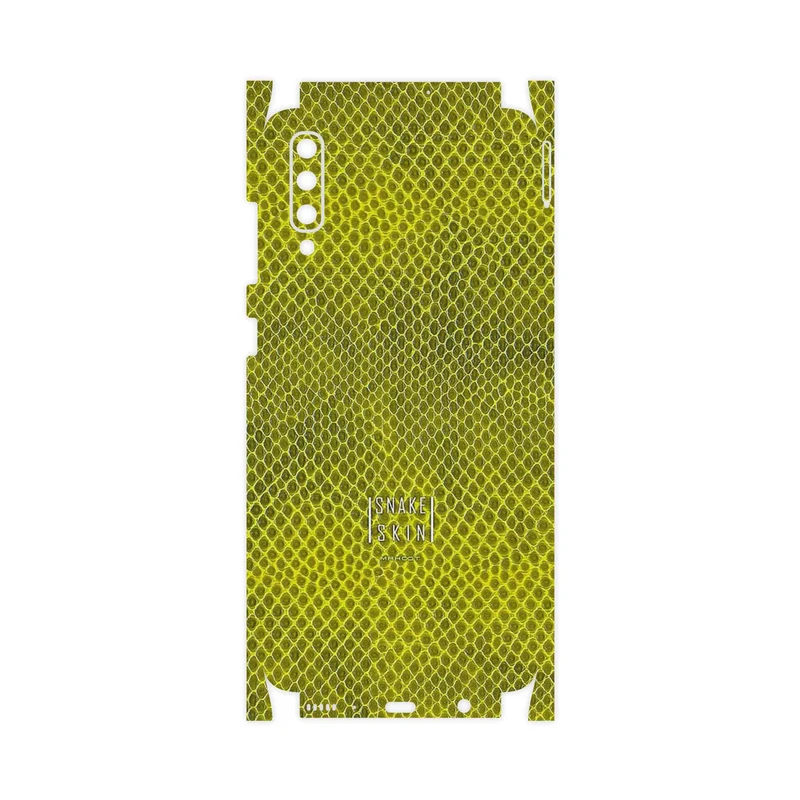 برچسب پوششی ماهوت مدل Yellow Snake Skin-FullSkin مناسب برای گوشی موبایل سامسونگ Galaxy A70