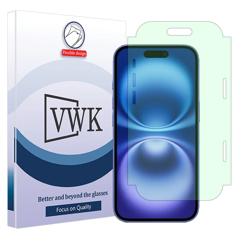 محافظ صفحه نمایش وی دبلیو کی مدل آنتی گرین مناسب برای گوشی موبایل اپل iPhone 16 