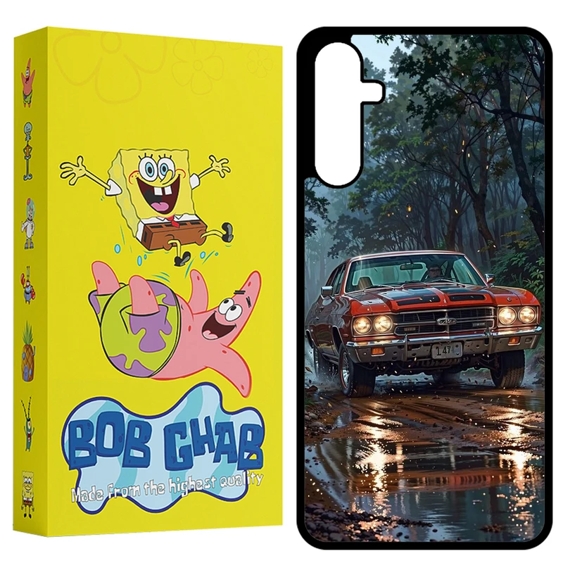 کاور باب قاب طرح ماشین مدل BCPA24 مناسب برای گوشی موبایل سامسونگ Galaxy A24 4G