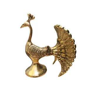 دکوری برنجی مدل طاووس دم چتری