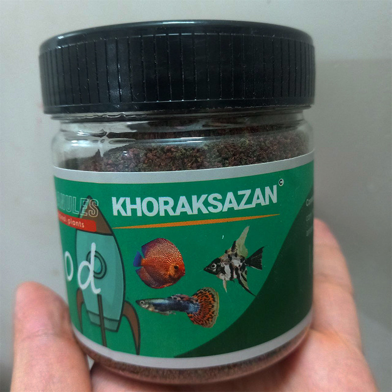 غذای ماهی راکت گرانولا خوراک سازان کد R1 وزن 130 گرم