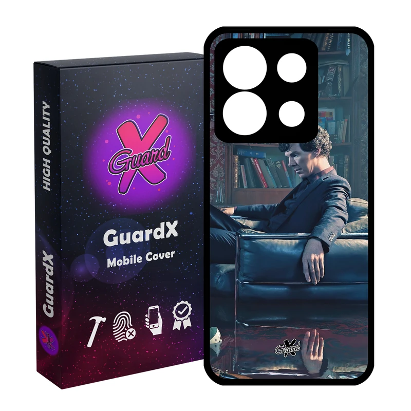 کاور گارد ایکس طرح شرلوک مدل Glass10519 مناسب برای گوشی موبایل شیائومی Redmi Note 13 5G