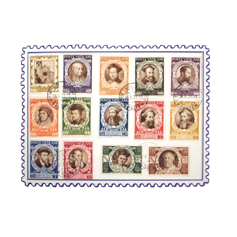 تمبر یادگاری مدل ملل کد DS1600  مجموعه 14 عددی