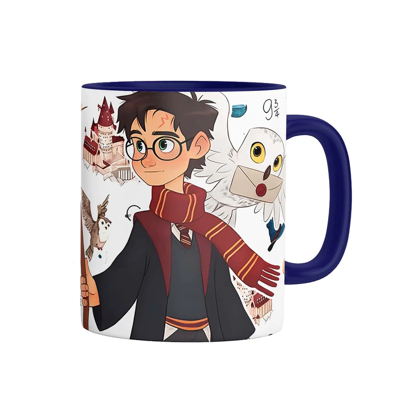 ماگ مدل هری پاتر Harry Potter دسته رنگی کد 9225