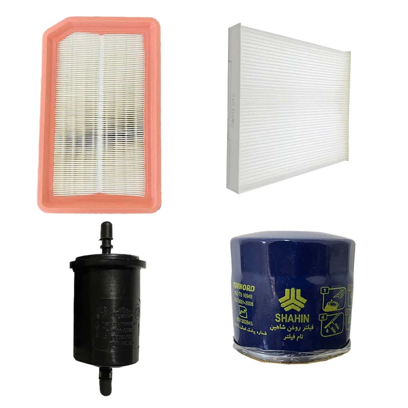 فیلتر روغن تام مدل TW68/X مناسب برای شاهین به همراه فیلتر هوا و کابین و فیلتر سوخت
