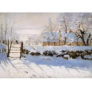 تابلو نقاشی رنگ روغن طرح زاغی اثر کلود مونه کد 5070